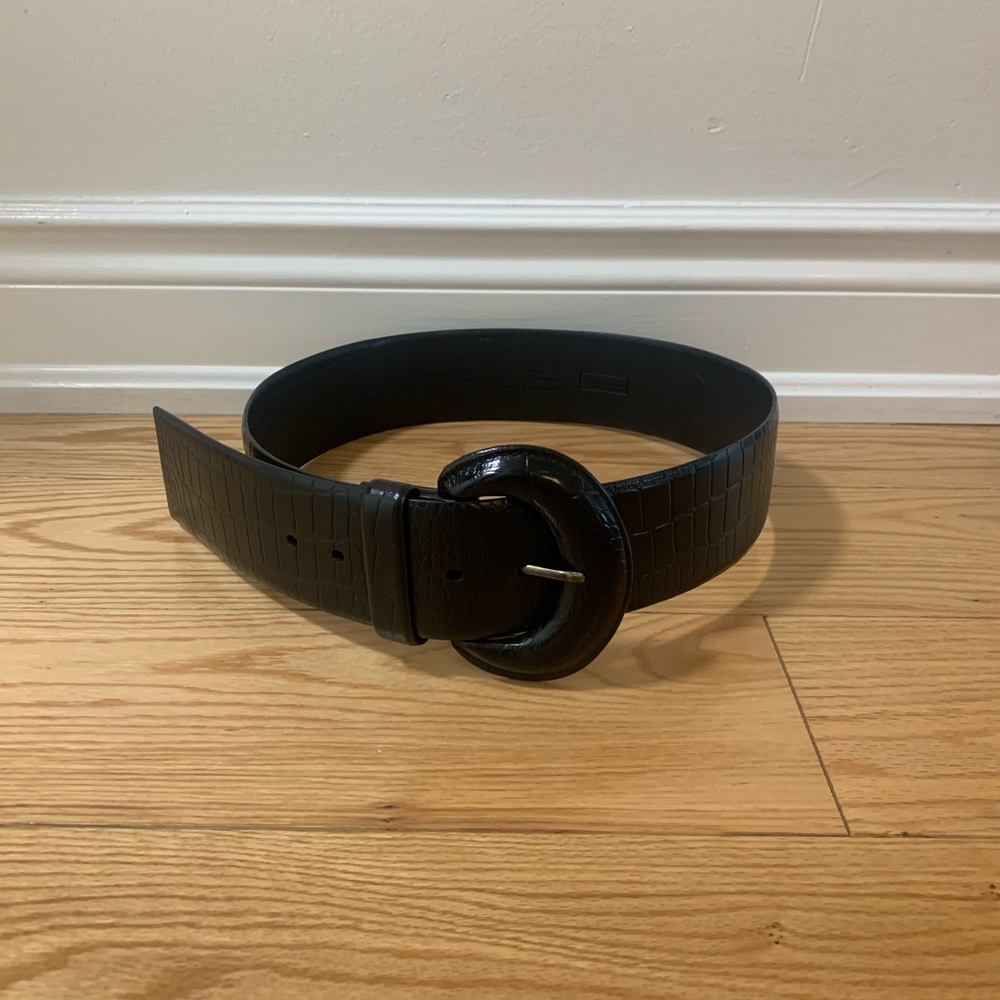 Black Leather Belt